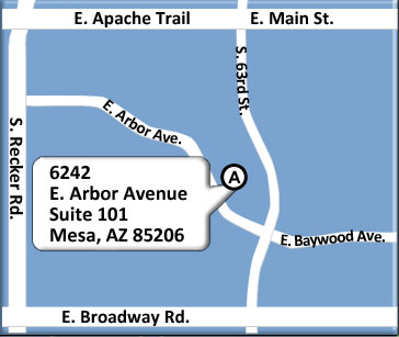 Map of Dr. Johnson's Location